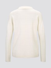 Pullover mit Strickmuster - Frauen - Whisper White Pullover mit Strickmuster - Frauen - Whisper White - 8 - TOM TAILOR