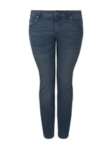 TOM TAILOR Damen Plus - Slim Jeans, blau, Gr. 46