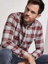 Kariertes Hemd - Männer - burgundy navy fil a fil check Kariertes Hemd - Männer - burgundy navy fil a fil check - 5 - TOM TAILOR