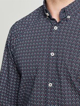Gemustertes Hemd - Männer - navy red geometrical design Gemustertes Hemd - Männer - navy red geometrical design - 9 - TOM TAILOR