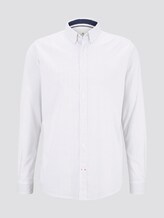 Gemustertes Hemd - Männer - white navy minimal design Gemustertes Hemd - Männer - white navy minimal design - 7 - TOM TAILOR