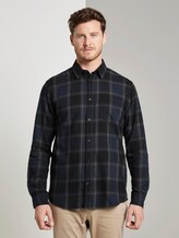 Kariertes Hemd - Männer - black navy big check Kariertes Hemd - Männer - black navy big check - 1 - TOM TAILOR