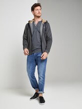 Gestreiftes Henley-Langarmshirt - Männer - navy big yarndye stripe Gestreiftes Henley-Langarmshirt - Männer - navy big yarndye stripe - 3 - TOM TAILOR