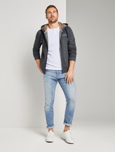 T-Shirt mit Henley-Ausschnitt - Männer - White T-Shirt mit Henley-Ausschnitt - Männer - White - 3 - TOM TAILOR