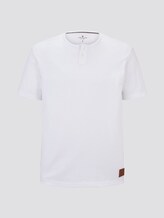 T-Shirt mit Henley-Ausschnitt - Männer - White T-Shirt mit Henley-Ausschnitt - Männer - White - 7 - TOM TAILOR