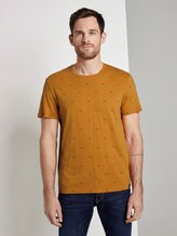 T-Shirt mit Allover-Print - Männer - yellow scattered blades design T-Shirt mit Allover-Print - Männer - yellow scattered blades design - 1 - TOM TAILOR