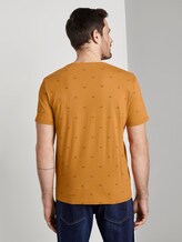 T-Shirt mit Allover-Print - Männer - yellow scattered blades design T-Shirt mit Allover-Print - Männer - yellow scattered blades design - 2 - TOM TAILOR