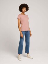 Basic t-shirt - Vrouwen - Pale Coral Basic t-shirt - Vrouwen - Pale Coral - 3 - TOM TAILOR