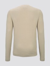 Getextureerde trui - Männer - Soft Beige Solid Getextureerde trui - Männer - Soft Beige Solid - 8 - TOM TAILOR Denim