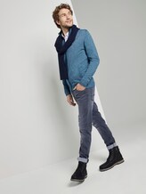 Strickjacke in Melange-Optik - Männer - teal snow pine heather Strickjacke in Melange-Optik - Männer - teal snow pine heather - 3 - TOM TAILOR
