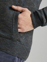 Strickjacke in Melange-Optik - Männer - black snow pine heather Strickjacke in Melange-Optik - Männer - black snow pine heather - 10 - TOM TAILOR