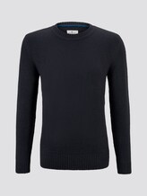 Schlichter Strickpullover - Männer - Sky Captain Blue Schlichter Strickpullover - Männer - Sky Captain Blue - 7 - TOM TAILOR