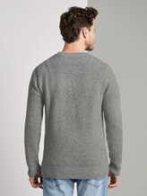 Gebreide trui met wol - Mannen - Grey Heather Melange Gebreide trui met wol - Mannen - Grey Heather Melange - 2 - TOM TAILOR