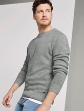Gebreide trui met wol - Mannen - Grey Heather Melange Gebreide trui met wol - Mannen - Grey Heather Melange - 5 - TOM TAILOR