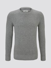 Gebreide trui met wol - Mannen - Grey Heather Melange Gebreide trui met wol - Mannen - Grey Heather Melange - 7 - TOM TAILOR