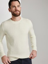 Schlichter Strickpullover - Männer - vanilla white Schlichter Strickpullover - Männer - vanilla white - 5 - TOM TAILOR