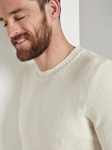 Schlichter Strickpullover - Männer - vanilla white Schlichter Strickpullover - Männer - vanilla white - 9 - TOM TAILOR