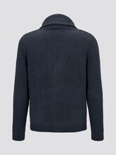 Gebreid jack met structuurmix - Mannen - blue nep yarn Gebreid jack met structuurmix - Mannen - blue nep yarn - 8 - TOM TAILOR