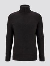 Rollkragenpullover mit Strickmuster - Männer - Magnet Rollkragenpullover mit Strickmuster - Männer - Magnet - 7 - TOM TAILOR
