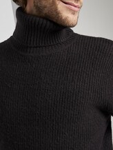 Rollkragenpullover mit Strickmuster - Männer - Magnet Rollkragenpullover mit Strickmuster - Männer - Magnet - 9 - TOM TAILOR