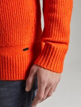 Rollkragenpullover mit Strickmuster - Männer - caramel orange Rollkragenpullover mit Strickmuster - Männer - caramel orange - 10 - TOM TAILOR