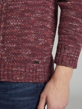 Pullover mit Zopfmuster - Männer - berry space dye Pullover mit Zopfmuster - Männer - berry space dye - 9 - TOM TAILOR
