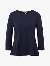 Sweater with submarine neckline - Women - Sky Captain Blue Sweater with submarine neckline - Women - Sky Captain Blue - 7 - TOM TAILOR