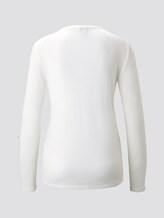 Shirt mit Henley-Ausschnitt - Frauen - Whisper White Shirt mit Henley-Ausschnitt - Frauen - Whisper White - 8 - TOM TAILOR
