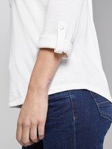 Shirt mit Henley-Ausschnitt - Frauen - Whisper White Shirt mit Henley-Ausschnitt - Frauen - Whisper White - 9 - TOM TAILOR