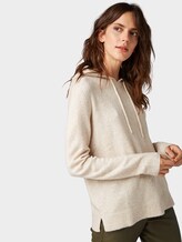 Hoody with drawstring - Women - Light Grey Melange Hoody with drawstring - Women - Light Grey Melange - 5 - TOM TAILOR