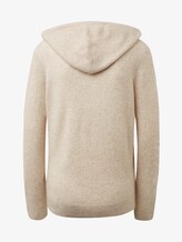 Hoody with drawstring - Women - Light Grey Melange Hoody with drawstring - Women - Light Grey Melange - 8 - TOM TAILOR