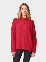Pullover in Rippoptik - Frauen - dawn pink melange Pullover in Rippoptik - Frauen - dawn pink melange - 1 - TOM TAILOR