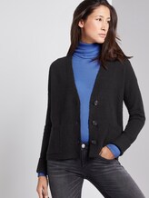 Gebreid jack in boucle-look - Vrouwen - Deep Black Gebreid jack in boucle-look - Vrouwen - Deep Black - 5 - TOM TAILOR