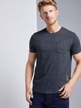 Strukturiertes T-shirt - Männer - navy white mock twist Strukturiertes T-shirt - Männer - navy white mock twist - 5 - TOM TAILOR