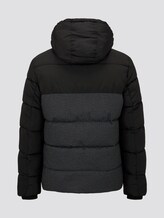 Puffer jacket with hood - Men - grey check print Puffer jacket with hood - Men - grey check print - 8 - TOM TAILOR Denim