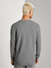 Gebreide trui met een fijne structuur - Mannen - Heather Grey Melange Gebreide trui met een fijne structuur - Mannen - Heather Grey Melange - 2 - TOM TAILOR Denim