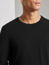 Strickpullover mit feiner Struktur - Männer - Black Strickpullover mit feiner Struktur - Männer - Black - 9 - TOM TAILOR Denim