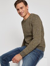 Strukturierter Pullover - Männer - navy mouline structure Strukturierter Pullover - Männer - navy mouline structure - 5 - TOM TAILOR
