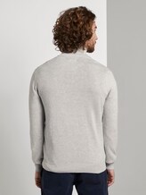 Pullover mit Rollkragen - Männer - offwhite fine stripe Pullover mit Rollkragen - Männer - offwhite fine stripe - 2 - TOM TAILOR