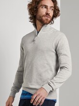Pullover mit Rollkragen - Männer - offwhite fine stripe Pullover mit Rollkragen - Männer - offwhite fine stripe - 5 - TOM TAILOR