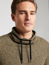 Strukturierter Hoodie - Männer - navy mouline structure Strukturierter Hoodie - Männer - navy mouline structure - 9 - TOM TAILOR