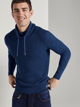 Strukturierter Hoodie - Männer - blue mouline structure Strukturierter Hoodie - Männer - blue mouline structure - 5 - TOM TAILOR