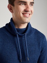 Strukturierter Hoodie - Männer - blue mouline structure Strukturierter Hoodie - Männer - blue mouline structure - 9 - TOM TAILOR