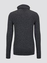 Strukturierter Hoodie - Männer - black mouline structure Strukturierter Hoodie - Männer - black mouline structure - 8 - TOM TAILOR