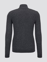 Strukturierter Cardigan - Männer - black mouline structure Strukturierter Cardigan - Männer - black mouline structure - 8 - TOM TAILOR