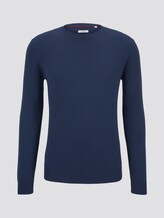 gestreifter Pullover - Männer - blue fine stripe gestreifter Pullover - Männer - blue fine stripe - 7 - TOM TAILOR