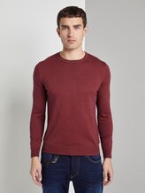 gestreifter Pullover - Männer - red fine stripe gestreifter Pullover - Männer - red fine stripe - 1 - TOM TAILOR