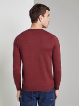 gestreifter Pullover - Männer - red fine stripe gestreifter Pullover - Männer - red fine stripe - 2 - TOM TAILOR
