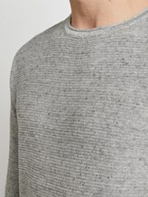 Strukturiertes Sweatshirt - Männer - off white grey heather melange Strukturiertes Sweatshirt - Männer - off white grey heather melange - 10 - TOM TAILOR