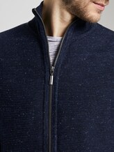 Strukturierter Cardigan - Männer - navy grey heather melange Strukturierter Cardigan - Männer - navy grey heather melange - 9 - TOM TAILOR